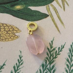 Gorjana Rose Quartz Pendant - EUC